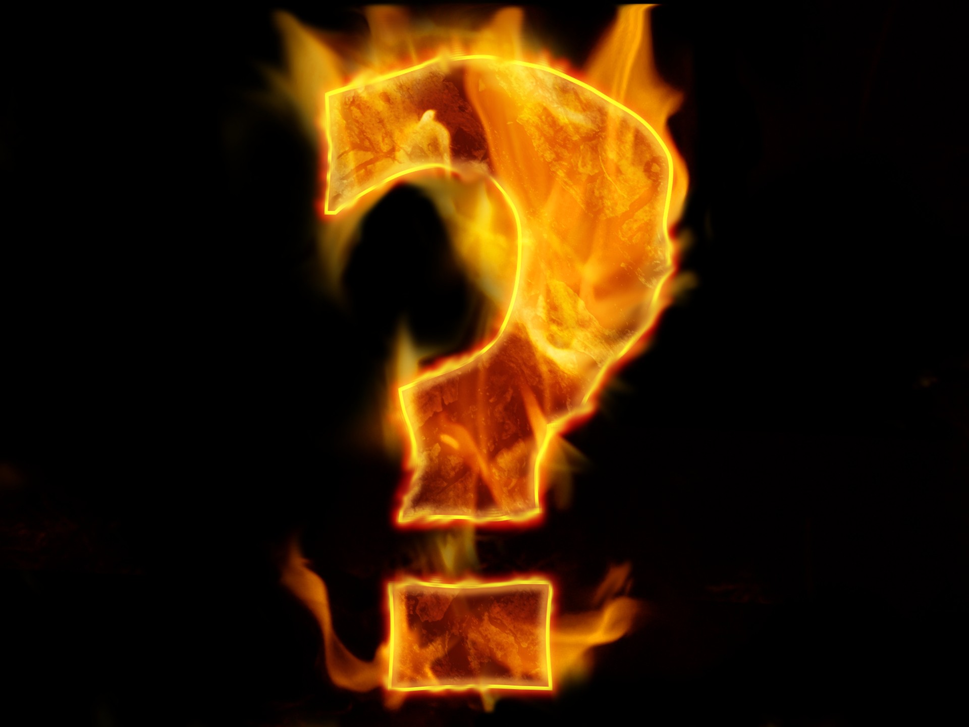Burning Question Mark Free Stock Photo - Public Domain Pictures