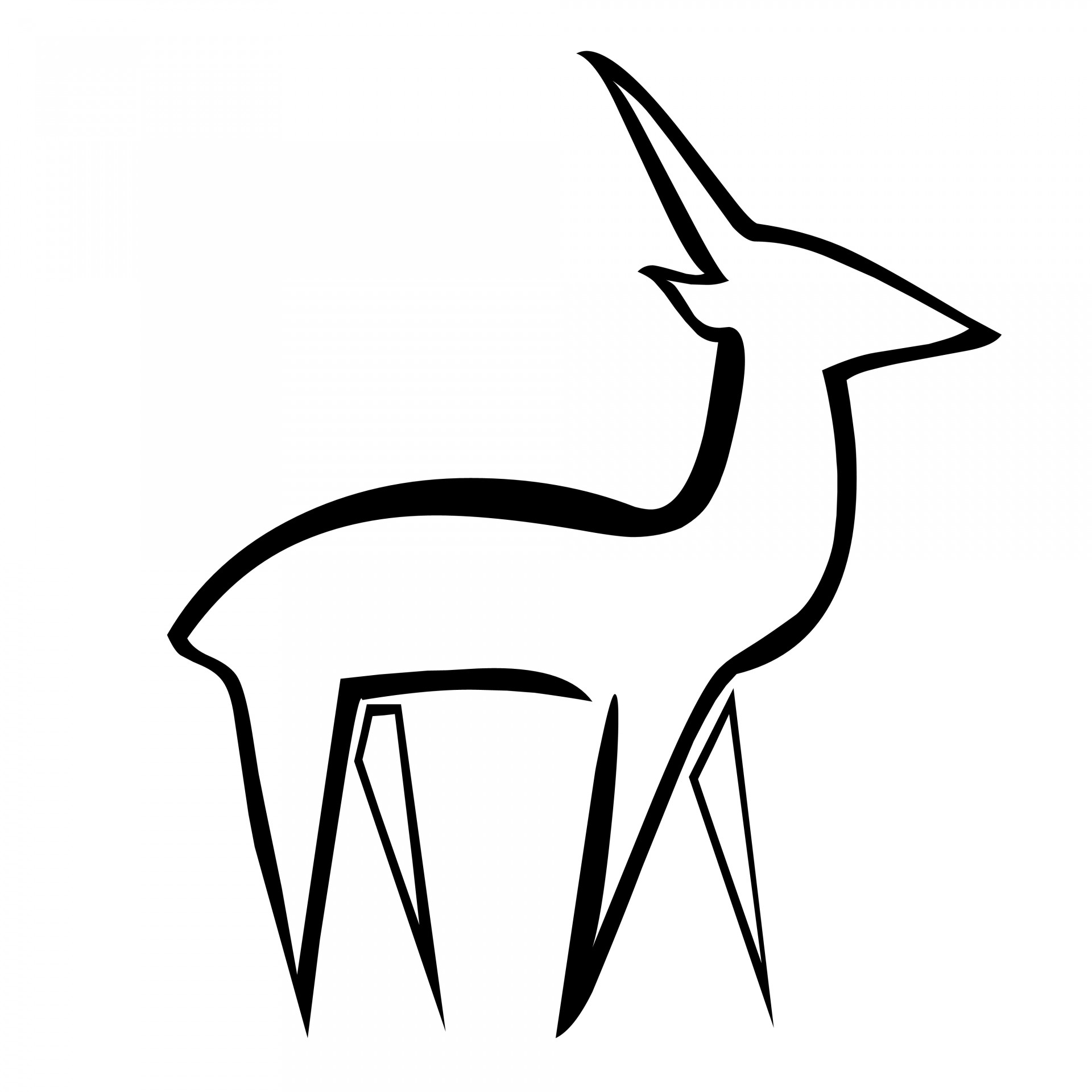 Deer Drawing Free Stock Photo - Public Domain Pictures