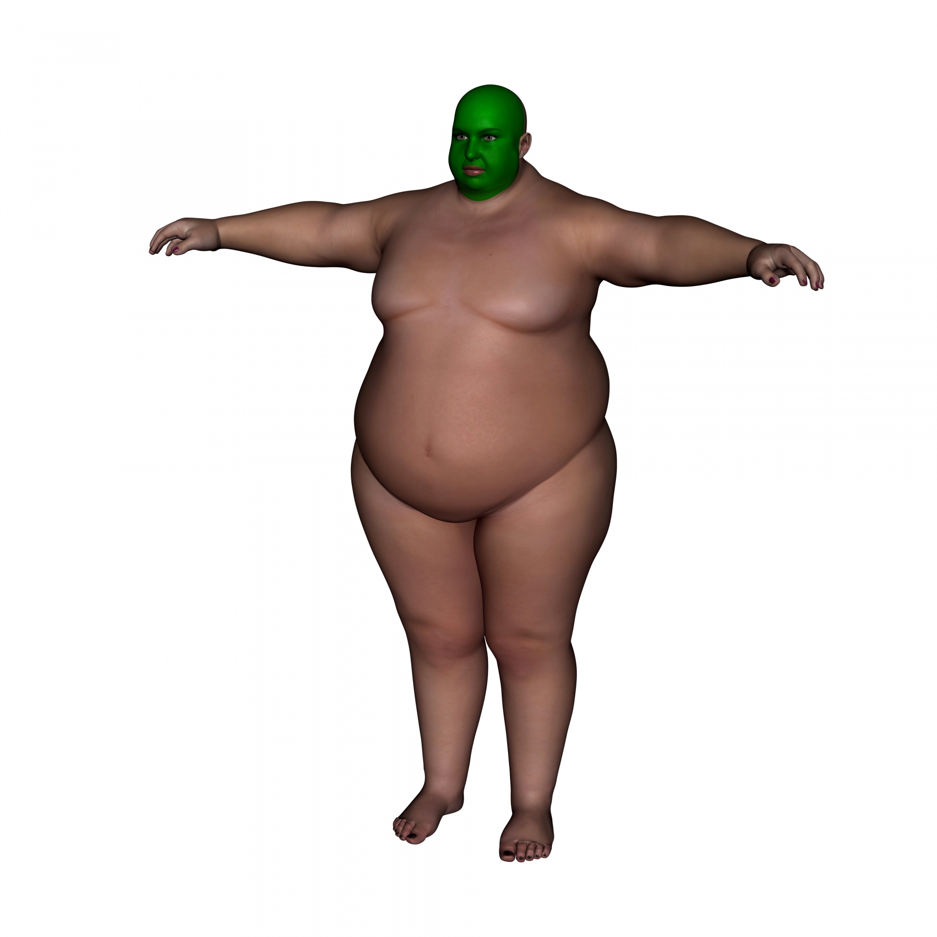 Fat Naked Man