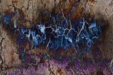Blue Brown Abstract Lightning