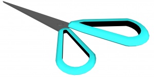 Blue nůžky