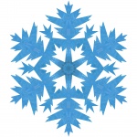 Blue snowflake 33