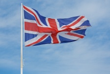 British Flag In The Sky