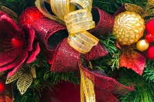 Christmas wreath detail