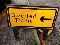 Diverted Traffic Sign