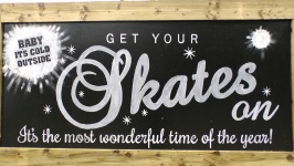 Get Your Skates On Sign