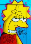 Graffiti Lisa Simpson