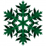 Green snowflake II