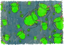 Grunge Frogs