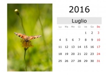 Kalender - Juli 2016 (italienisch)