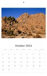 Октябрь 2016 Настенный календарь