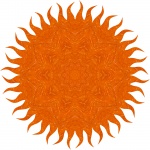 Orange sun