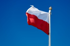 Polish Flag In The Sky