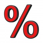 Röd procenttecken