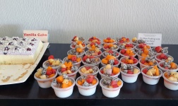 Soy Bean Pudding And Fruit Salad