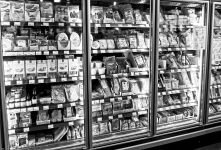 Supermercado refrigerador Armários
