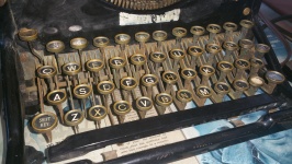 Máquina de escribir de la vendimia