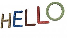Word hello in 3d