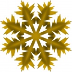 Yellow snowflake