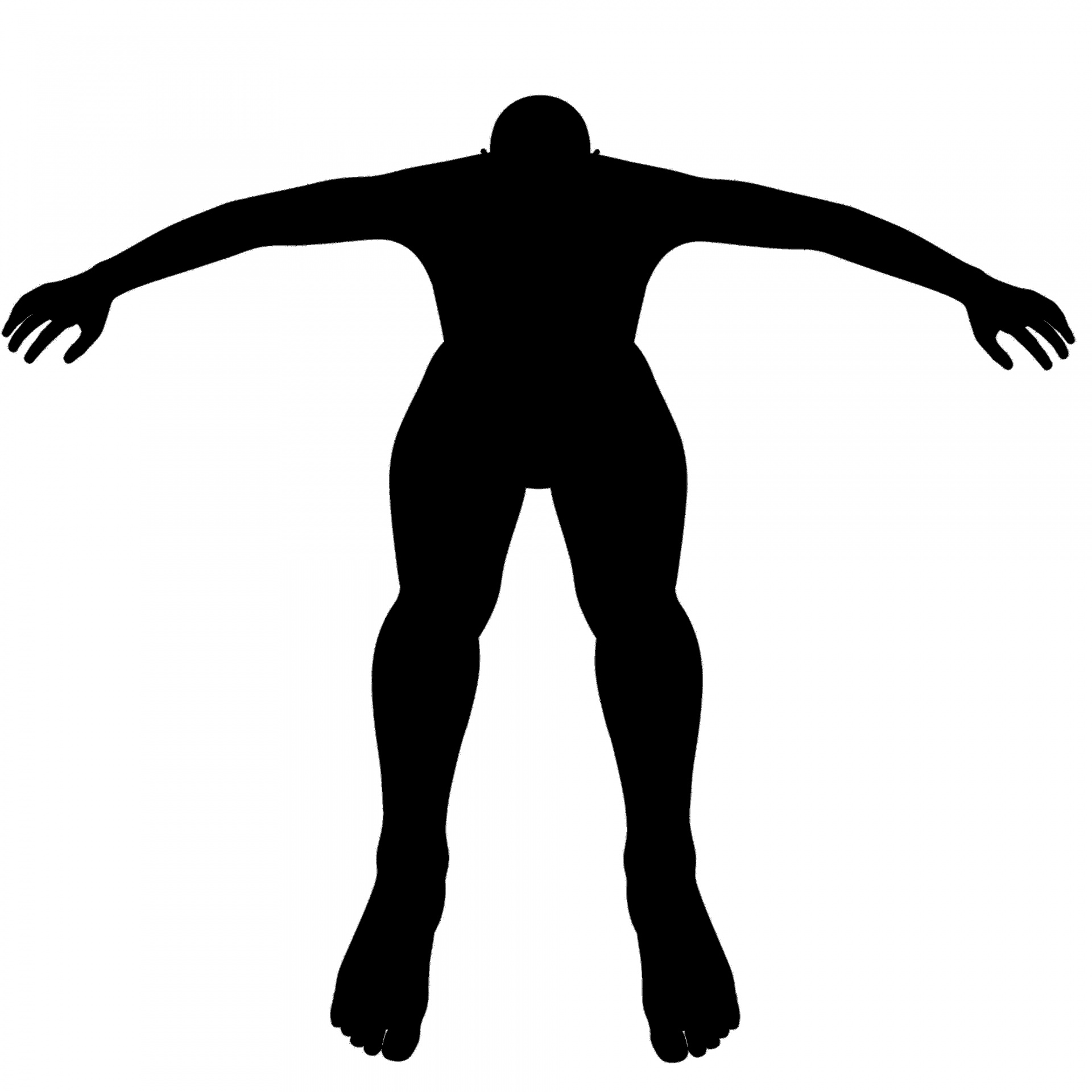 naked man silhouette