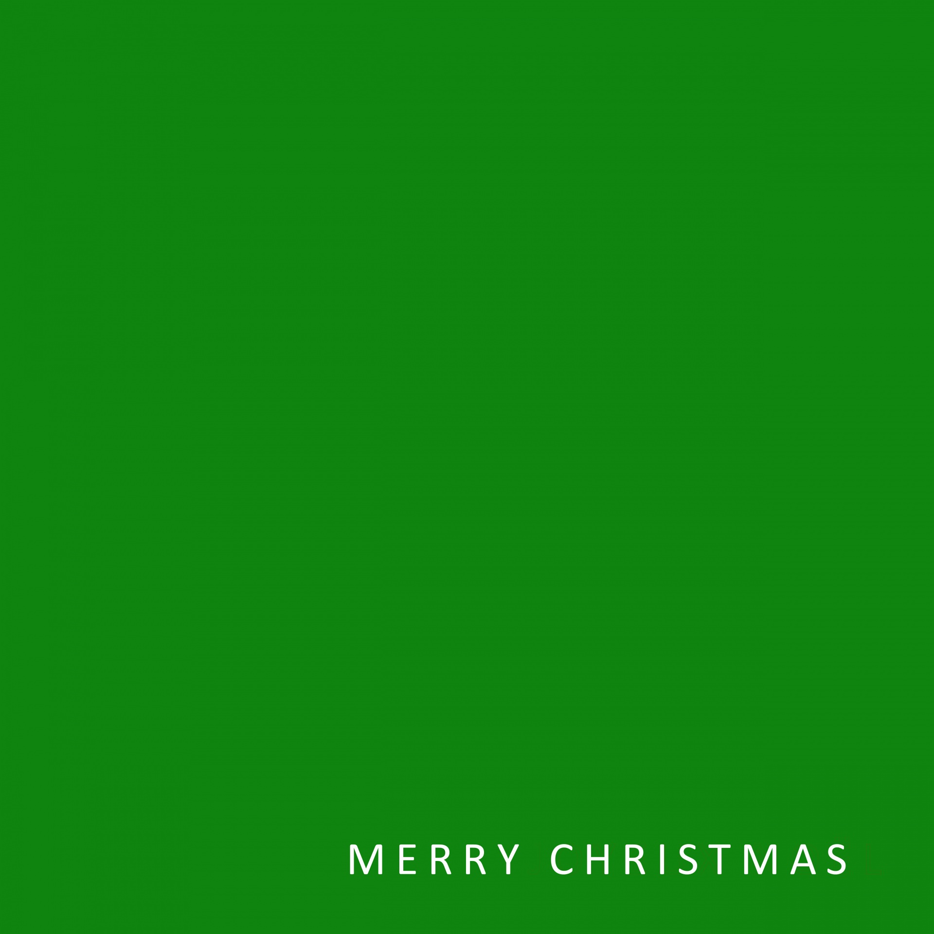 Merry Christmas Greeting Green