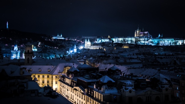 Noapte De Iarnă In Praga Poza Gratuite Public Domain Pictures
