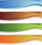 4 bannere colorate