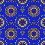 Abstract Mandala Seamless  Pattern