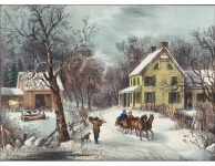 Amerikanische Homestead Winter-