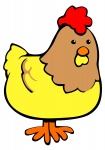 De dibujos animados de pollo