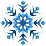 Carino blu fiocco di neve