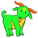Green goat