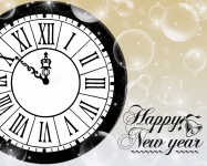 Happy New Year Clock