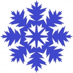 Indigo snowflake