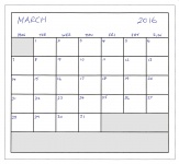 March 2016 Planner