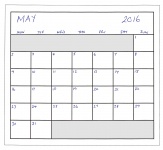 Mayo 2016 Planner