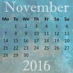 Listopadu 2016 kalendář