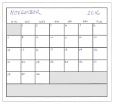 November 2016 Planner