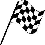 Rectangle drapeau de checker