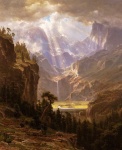 Rocky Mountain Zonsondergang met Stralen