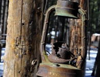 Rusty Old Camp Lantern