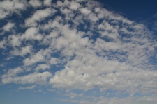 Scattered Clouds in a Blue Sky