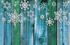 Snowy Zaun-Hintergrund