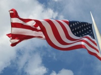 USA Flag Flying