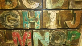 Wooden Type Background