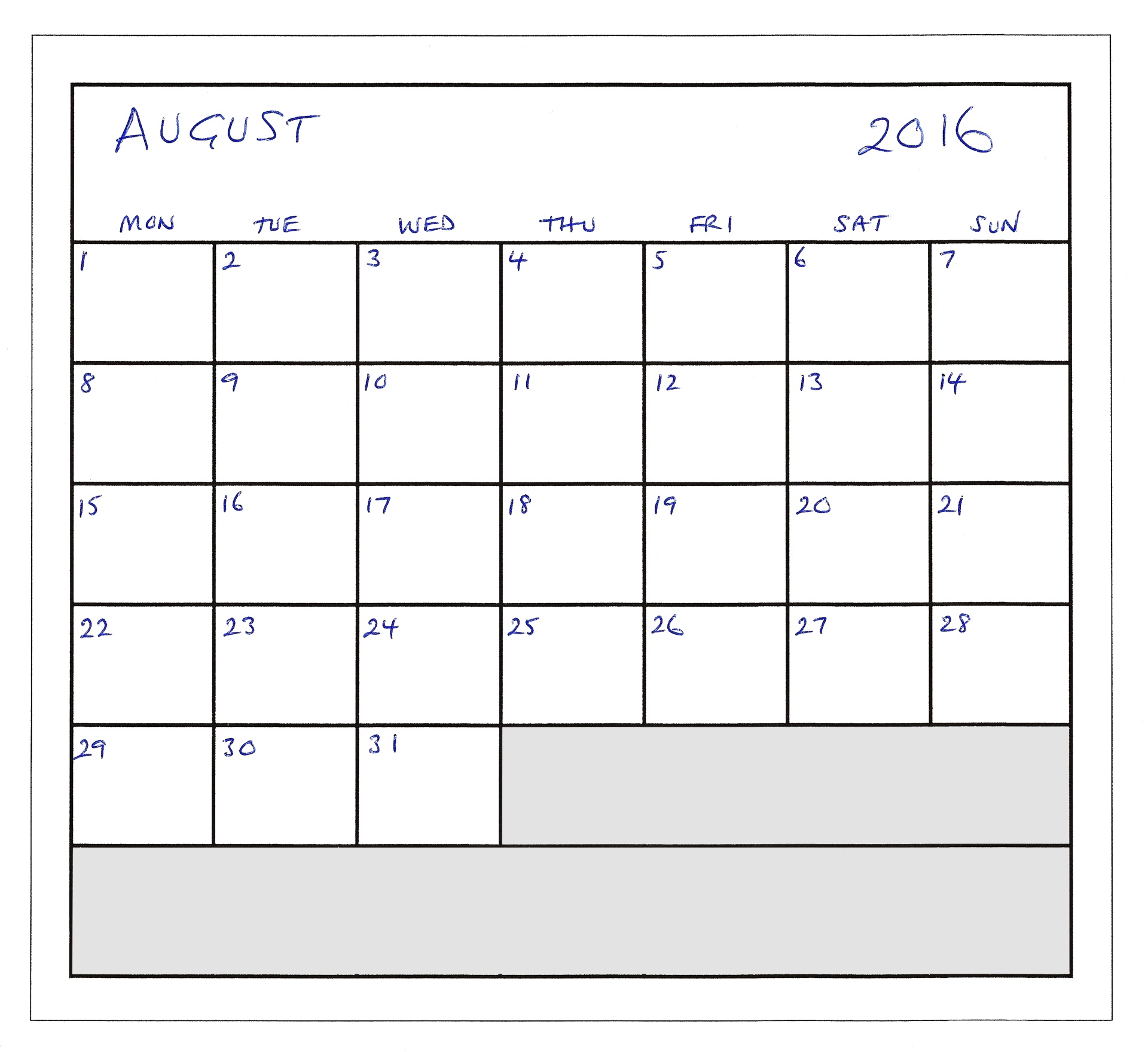 august-2016-planner-free-stock-photo-public-domain-pictures