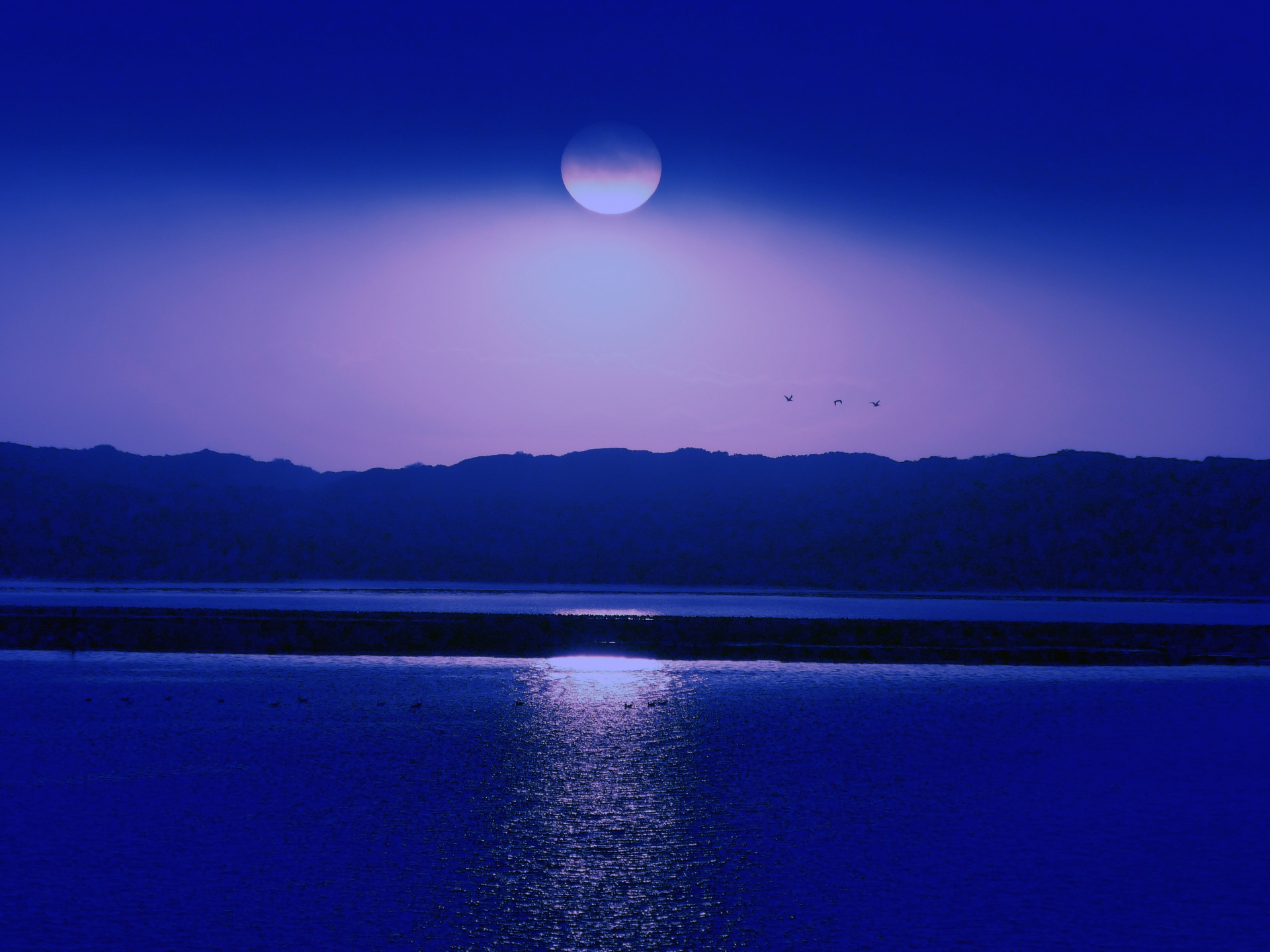 Blue Sunset Free Stock Photo - Public Domain Pictures