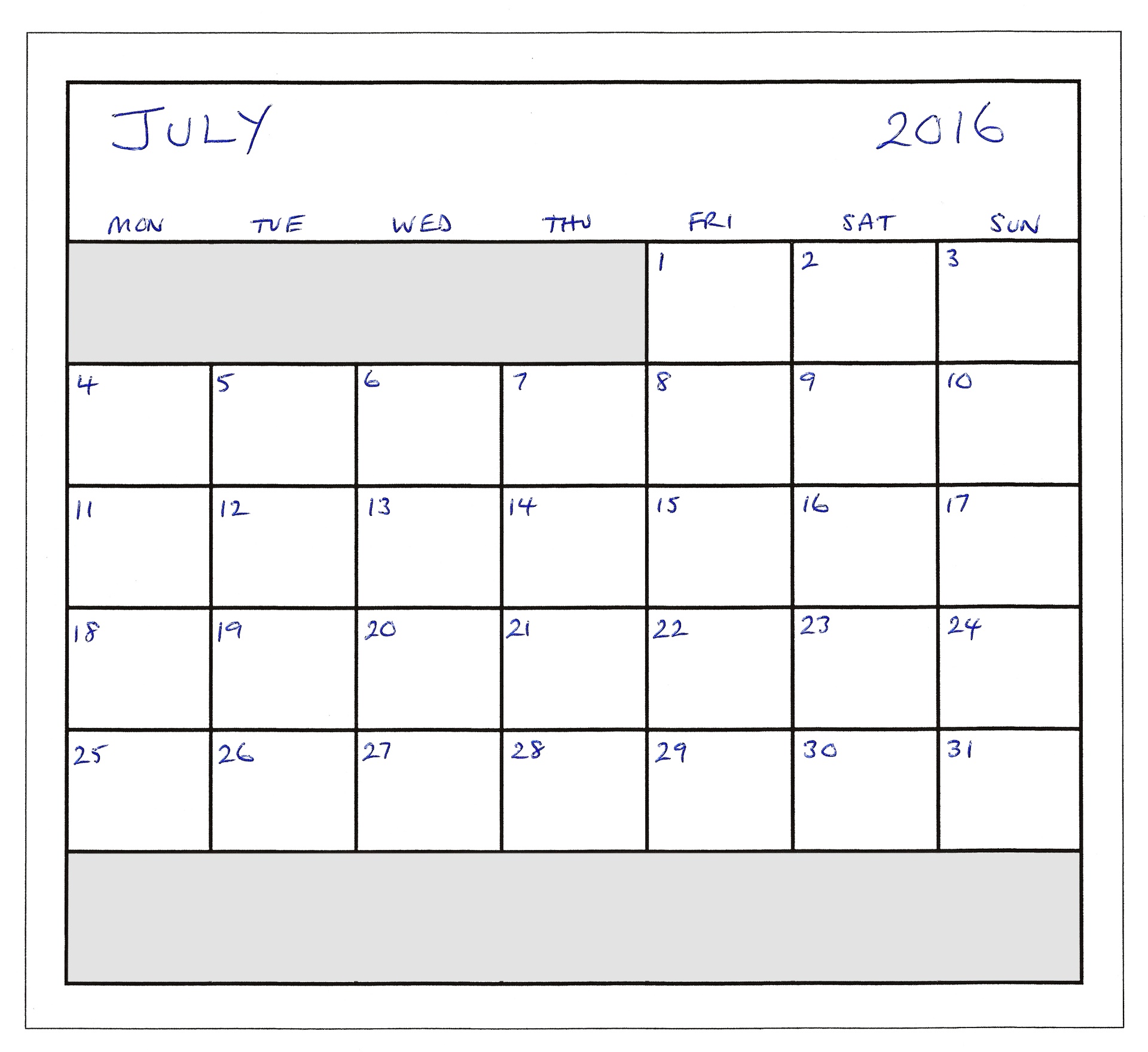 july-2016-planner-free-stock-photo-public-domain-pictures