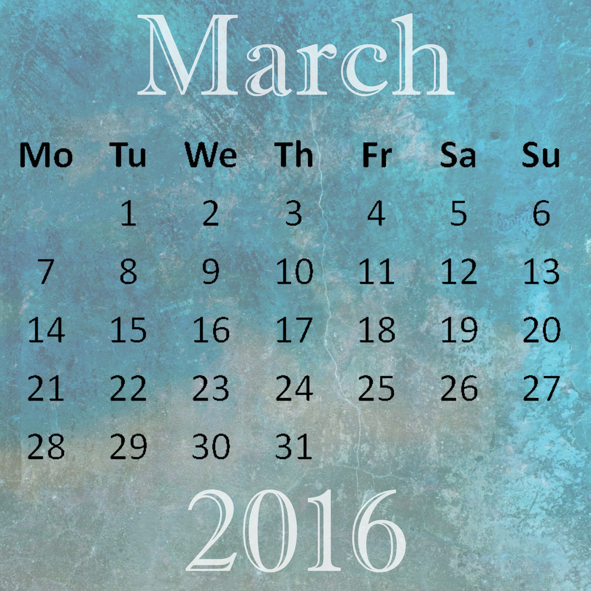 march-2016-calendar-free-stock-photo-public-domain-pictures