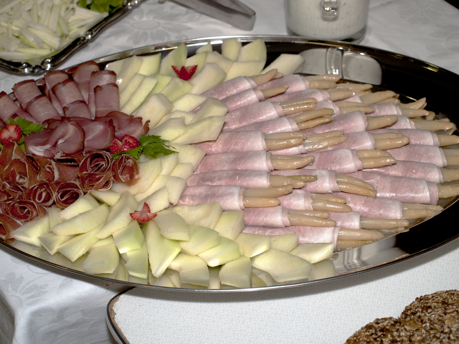 Asparagus Ham Plate Free Stock Photo - Public Domain Pictures